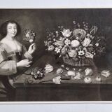 Art photography after Jacques Linard, The flower girl, 60s-70s