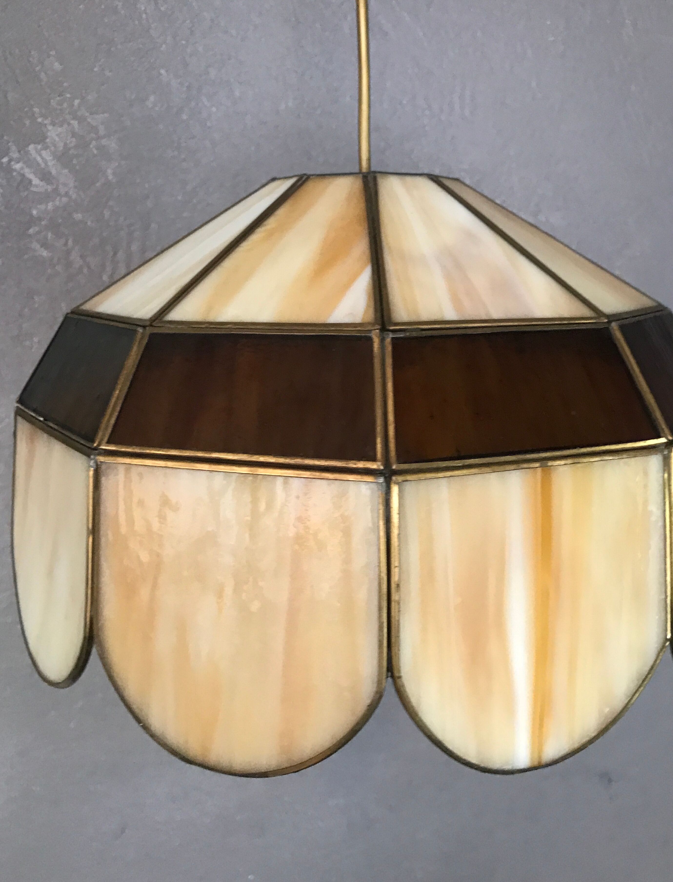 Art deco chandelier hanging