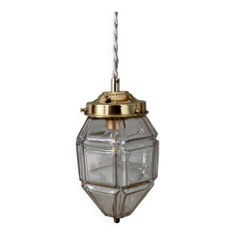 Vintage glass globe pendant light