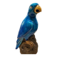 Turquoise glazed faience parrot statuette 23 cm