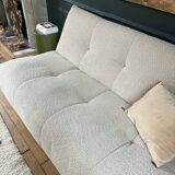 SIA white bouclette designer sofa