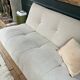 SIA white bouclette designer sofa
