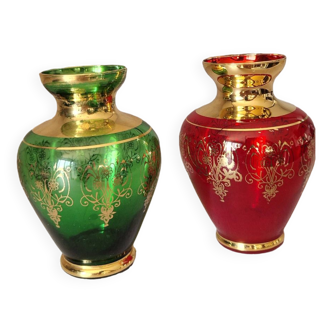 Pair of vintage Murano vases