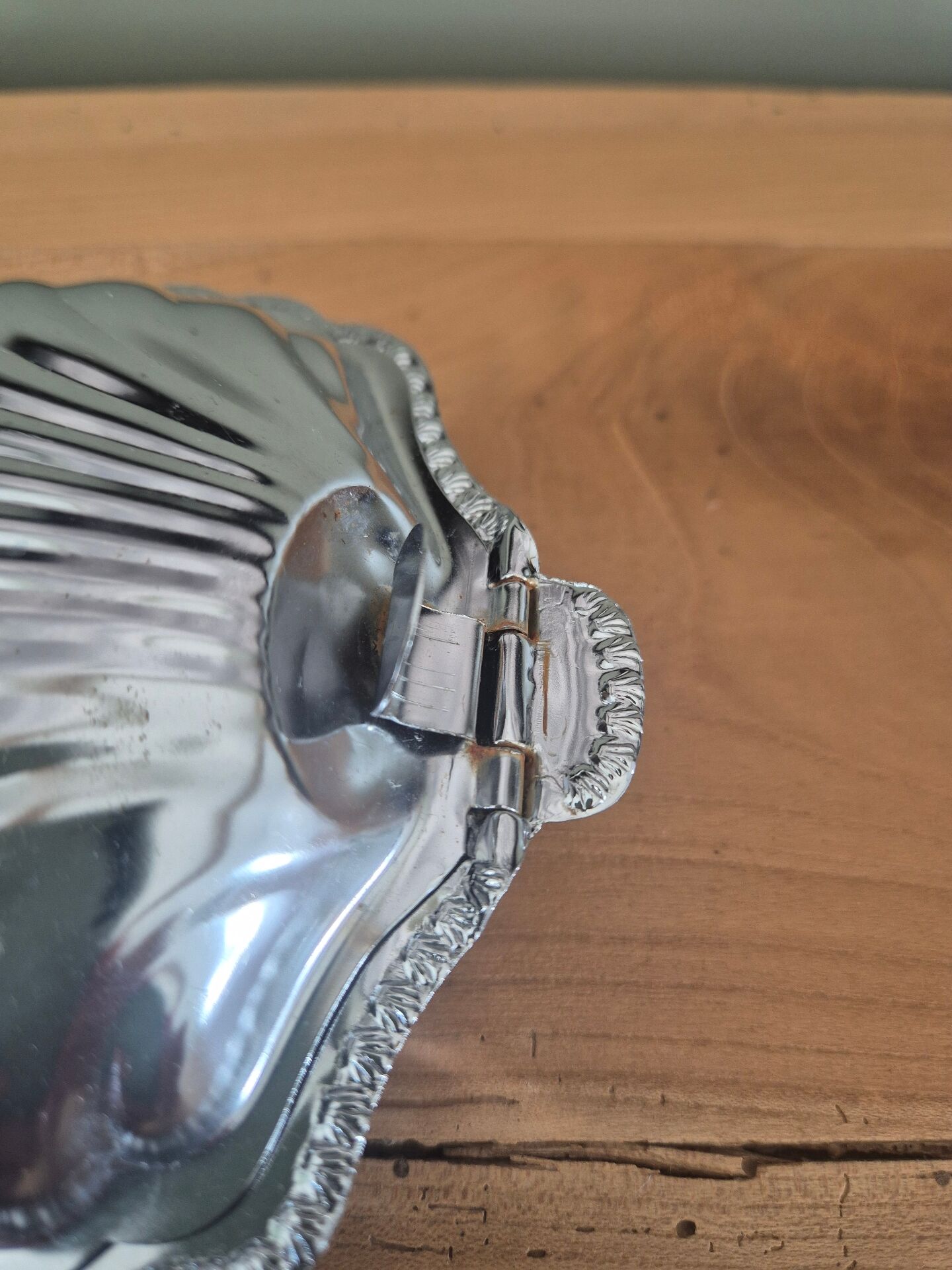 Beurrier coquillage inox vintage