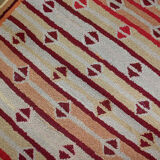 Old American Carpet Hooked handmade 97cm x 161cm 1890s, 1B506