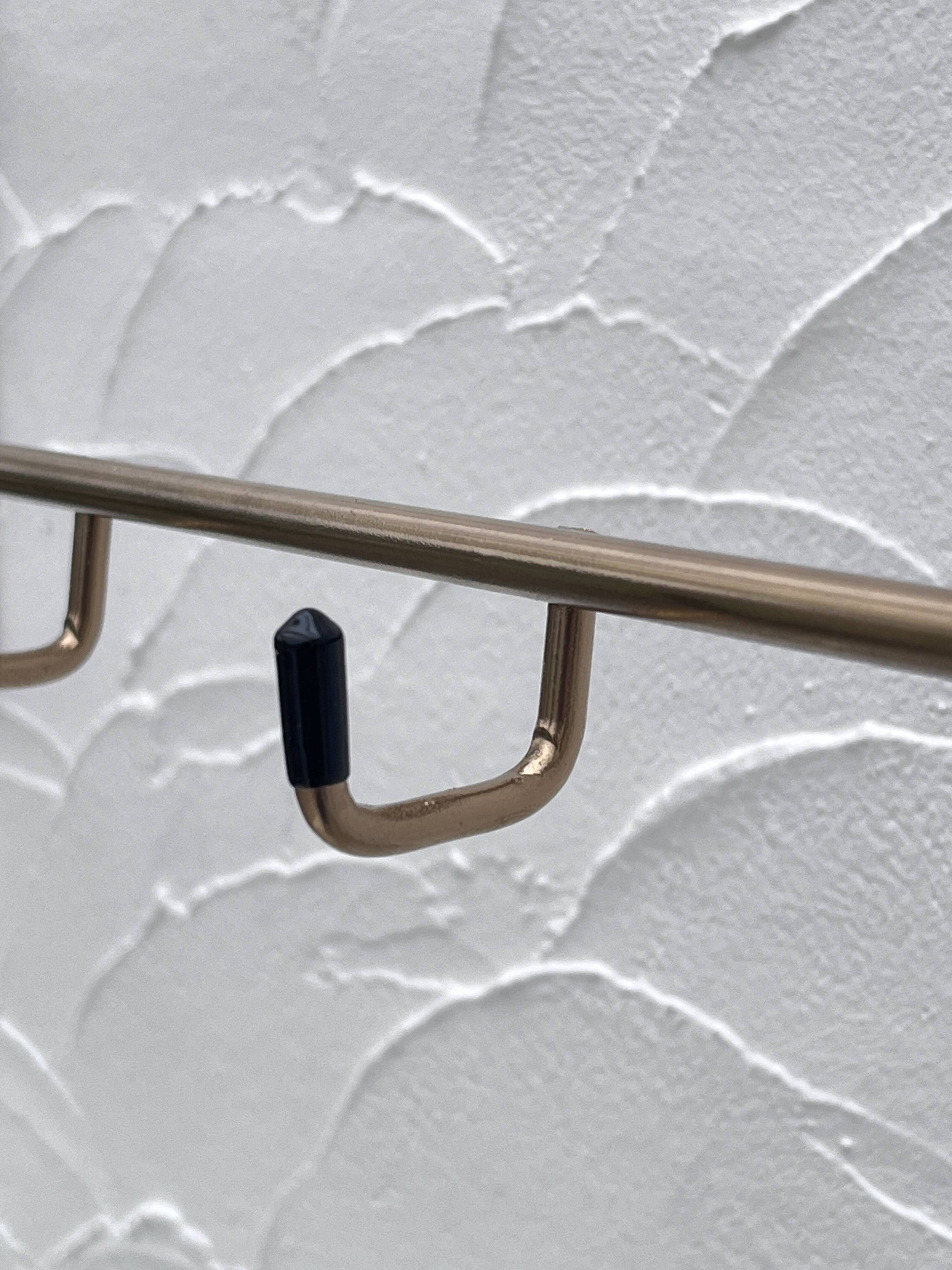 Gold metal coat rack