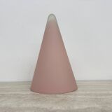 Matte Pink glass SCE Teepee table lamp , 1970’s , France