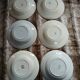 6 mismatched antique deep plates
