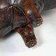 Rhinoceros Leather Footstool by Dimitri Omersa