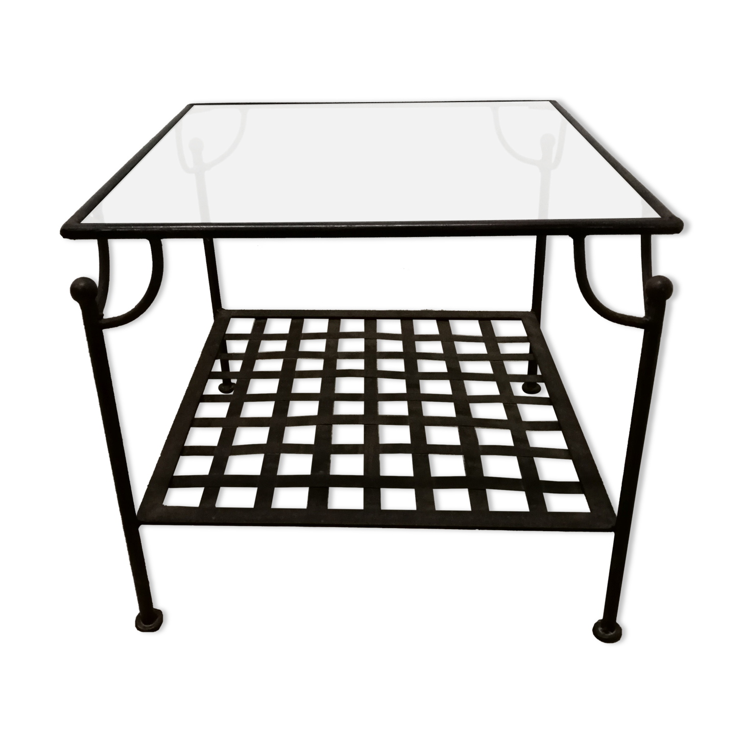 Wrought-iron coffee table