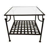 Wrought-iron coffee table