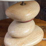 Pebble table lamp, adjustable shade, François Chatain