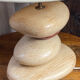 Pebble table lamp, adjustable shade, François Chatain