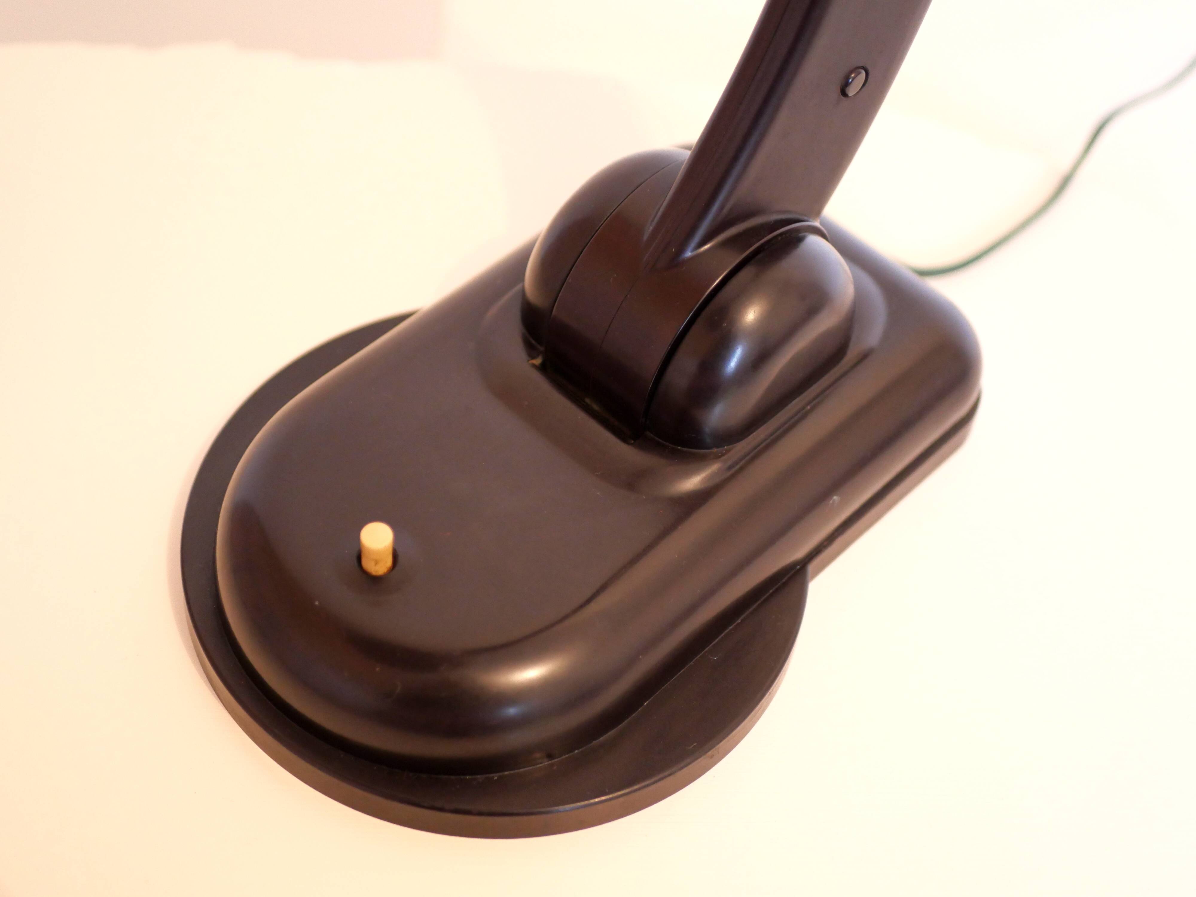 Lampe de bureau soviétique en bakélite