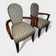 Paire de fauteuils "Bridge" Art Déco – Circa 1940