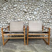Pair of Safari Cikada armchairs by Bengt Ruda for IKEA, Sweden, 1970.