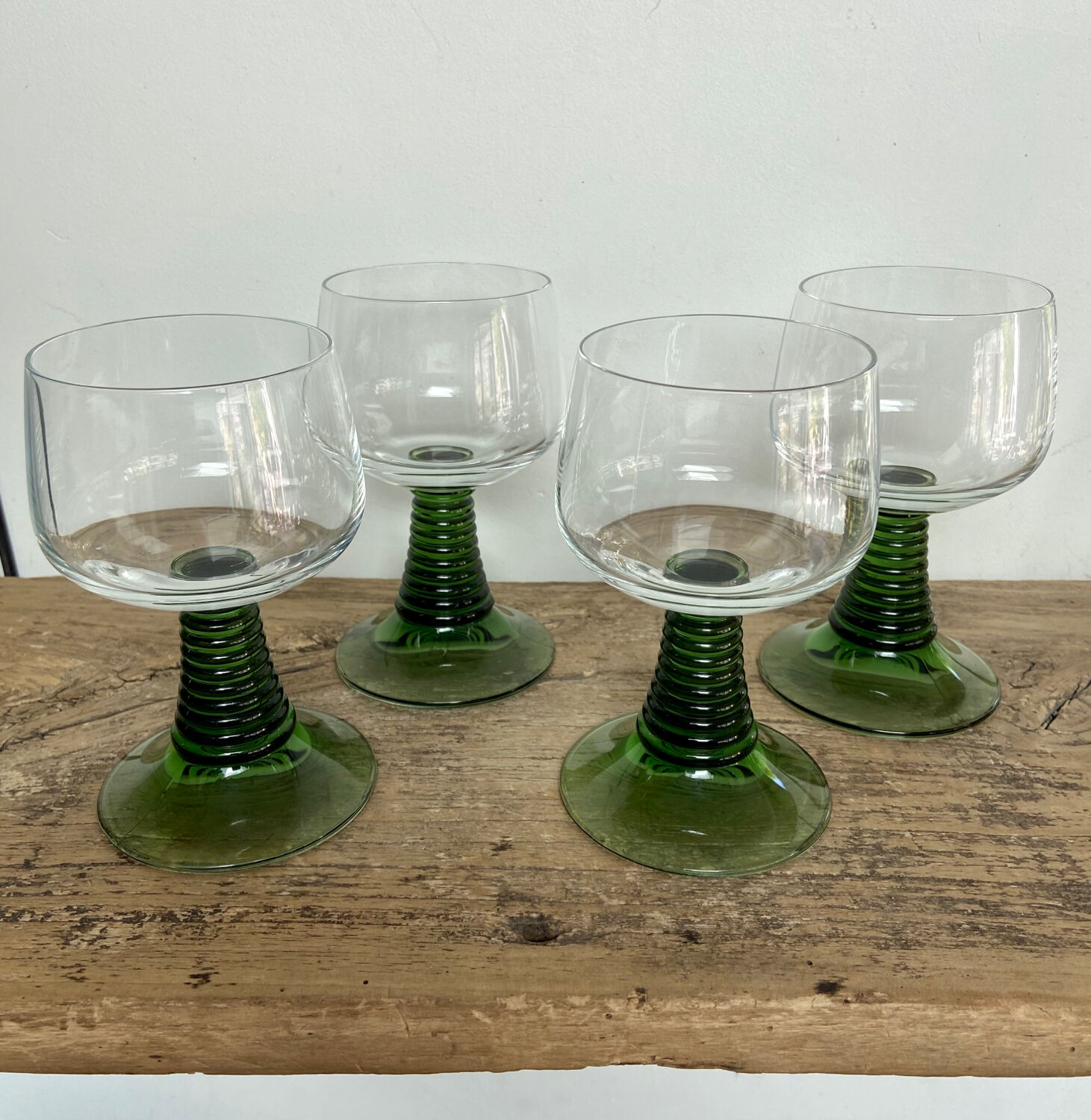 4 Alsace green feet glasses