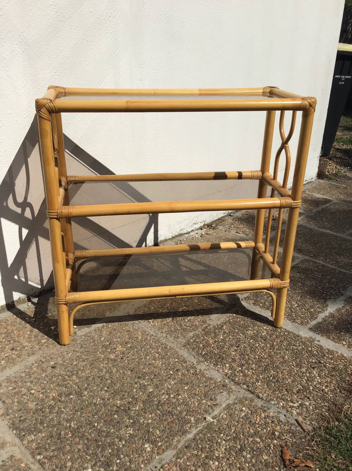 Console bambou vintage
