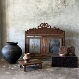 Small Indonesian screen in carved wood H:104 L:106