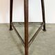 Tabouret d'atelier industriel gris, années 1960