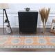 Vintage Turkish Oushak handmade wool runner 81x318