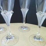 Set de 4 flutes à champagne en Cristal d'Arques modèle Granville