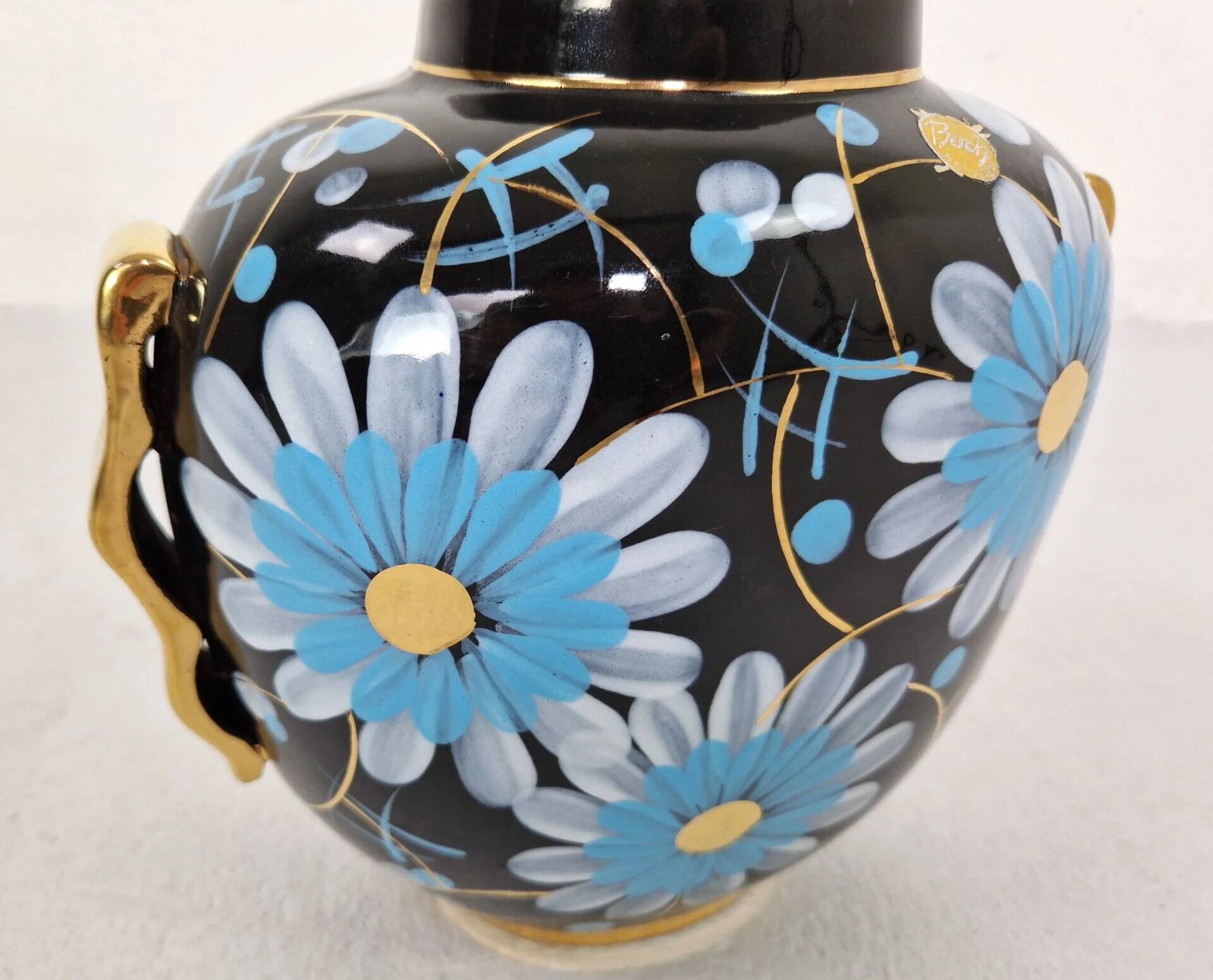 Raymond Chevallier Art Deco vase for Boch Keramis