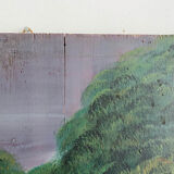 Oil painting on wood