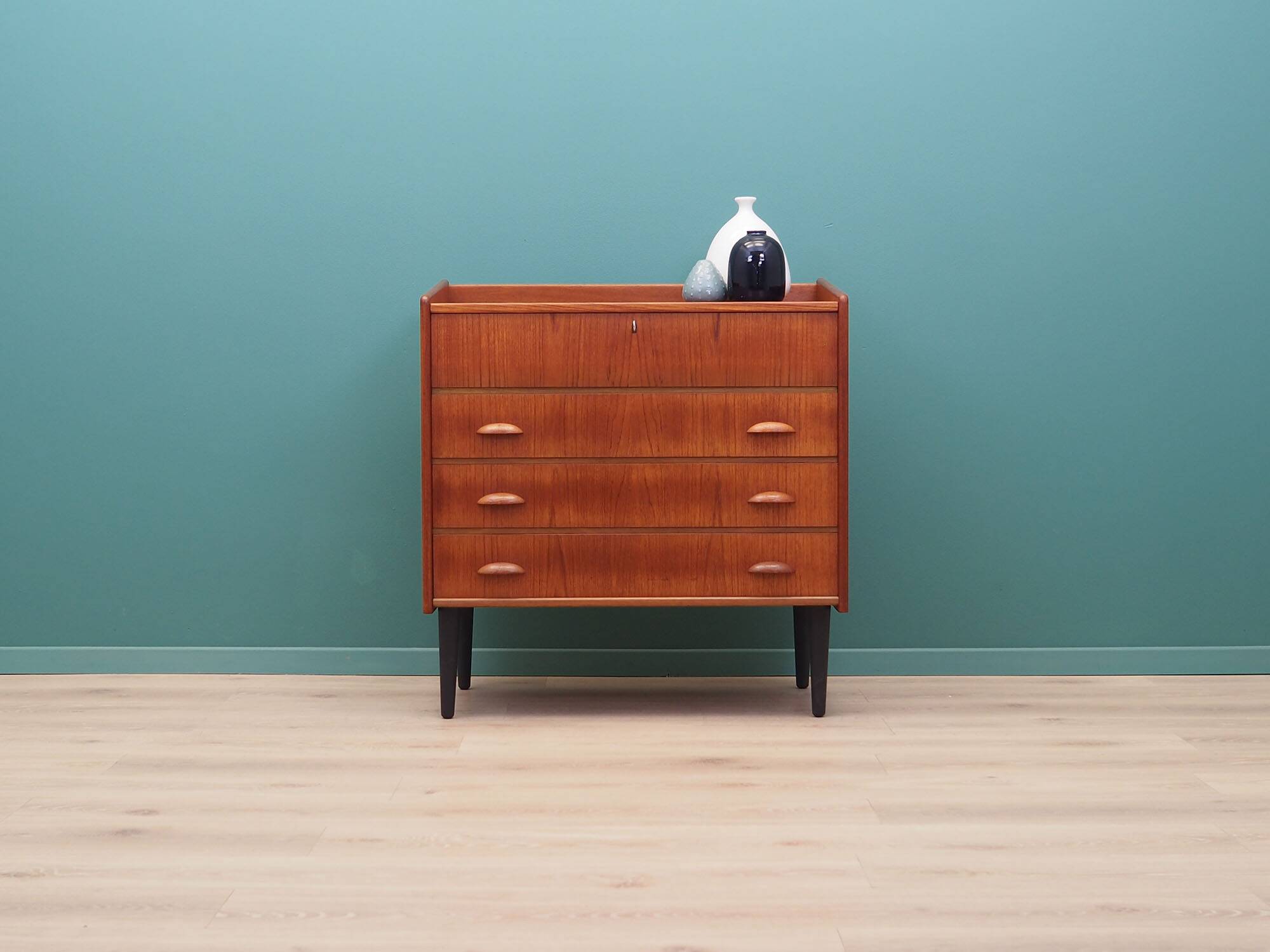 Teak dressing table, Scandinavian design, 1960s, manufactured by SW Finland