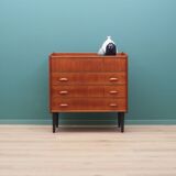 Coiffeuse en teck, design scandinave, années 1960, fabriquée par SW Finland