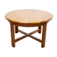 Table à manger ronde extensible vintage en bois