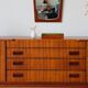 Vintage teak enfilade Beautility | Restored 1960s design