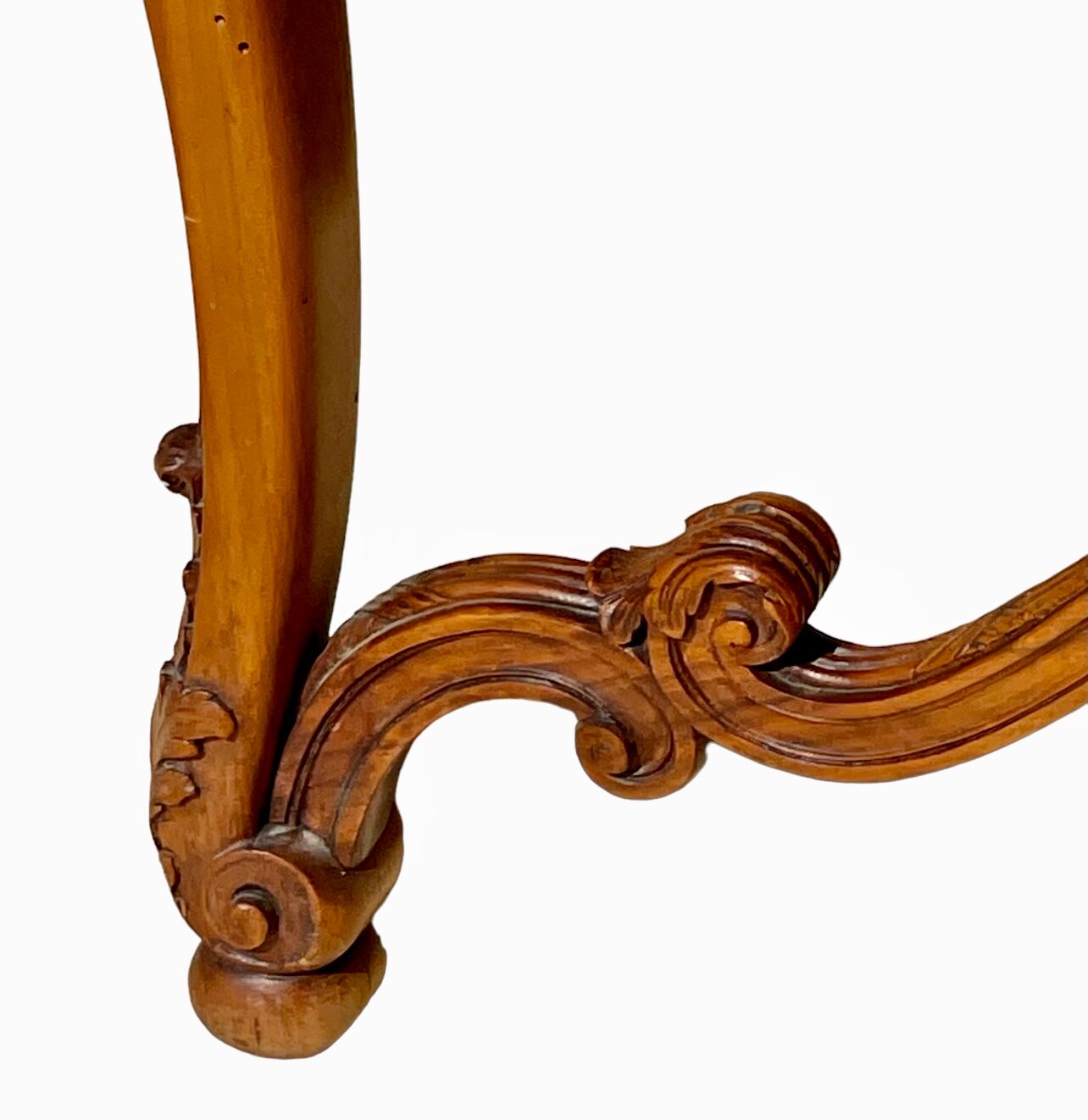 Louis XV Style Walnut Pedestal Table