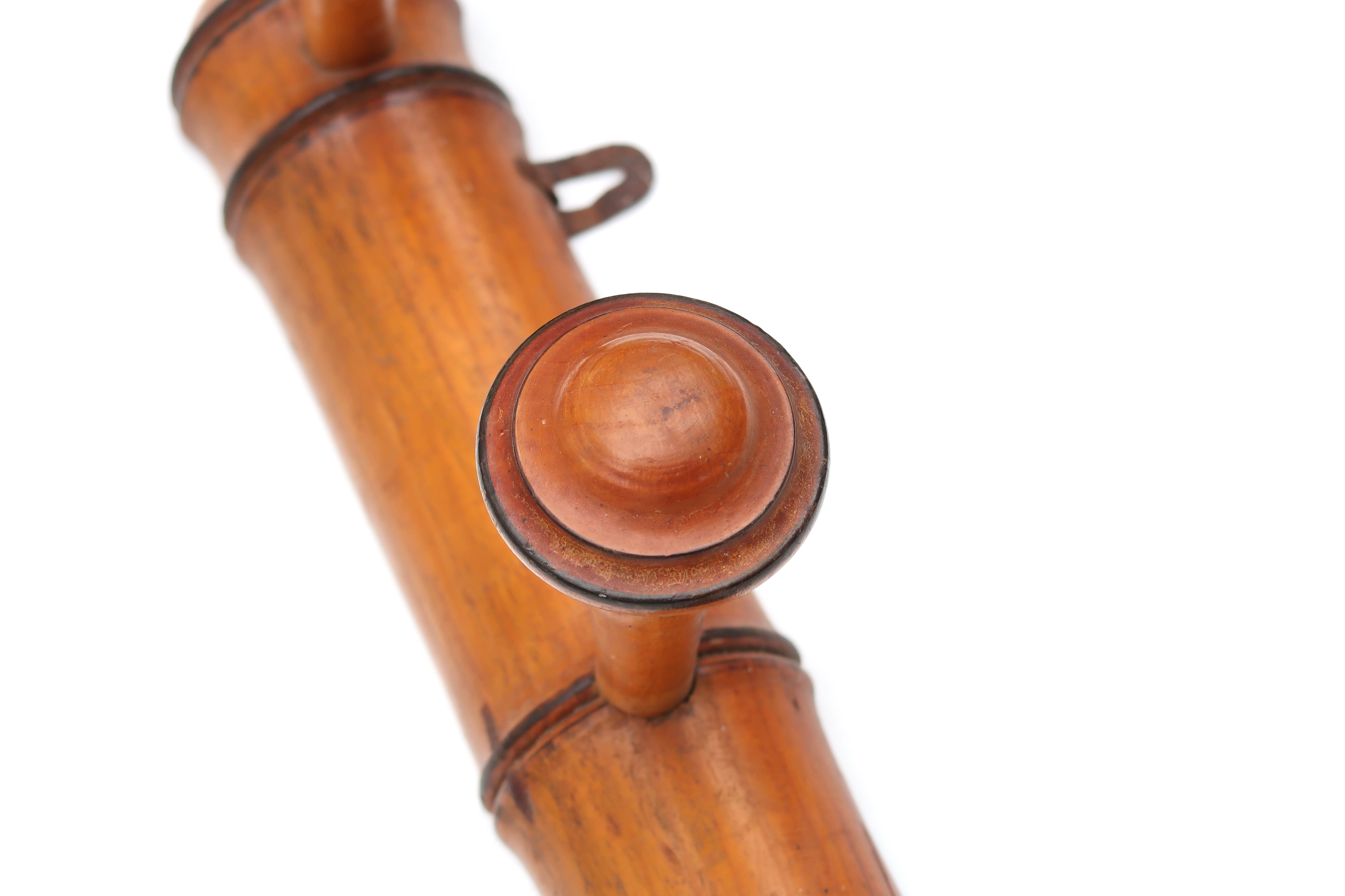 Turned wooden coat rack, 30s