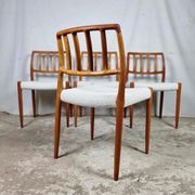 Lot de 4 chaises vintage Niels Otto Møller modèle n°83 1970