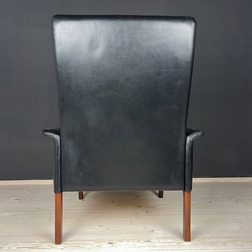 Ensemble de fauteuil lounge et ottoman Mod. 500 attribué à Hans Olsen pour Vatne Møbler, Danemark, années 1960