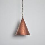 Cone shaped handmade pendant from Denmark, 1970s