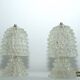 Rare Pair of Ercole Barovier Rostrato table lamps. Italy 1940s
