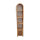 Vintage rattan shelf bookcase