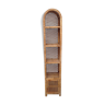 Vintage rattan shelf bookcase