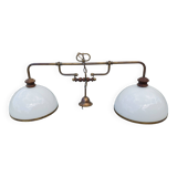 Chandelier with Double White Opalines
