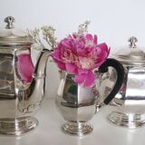 Silver-plated coffee service with ebony handles