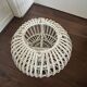 Mid Century Italian rattan bamboo Margherita Ottoman by Franco Albini