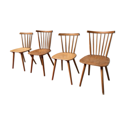 Deux paires de chaises des années 50 - 60 vintage