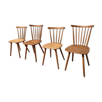 Deux paires de chaises des années 50 - 60 vintage