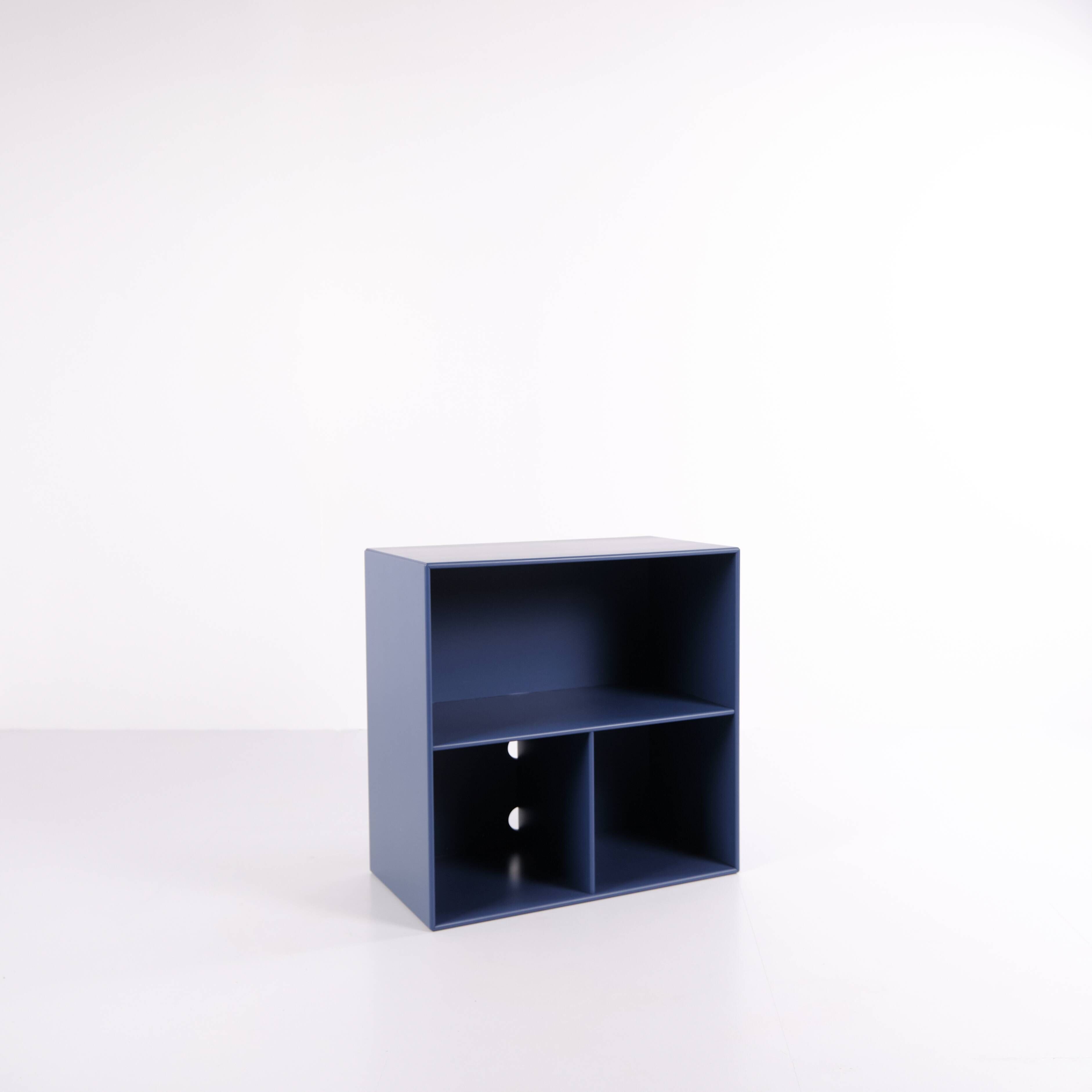 Montana bookcase – blue – 4 shelves
