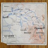 Rossignol school poster card "The Seine / The Loire"