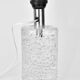 Mid-century solid crystal structured table lamp by Willem Heesen for Royal Leerdam