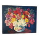 Bouquet rouge sur entablement, signé 1952