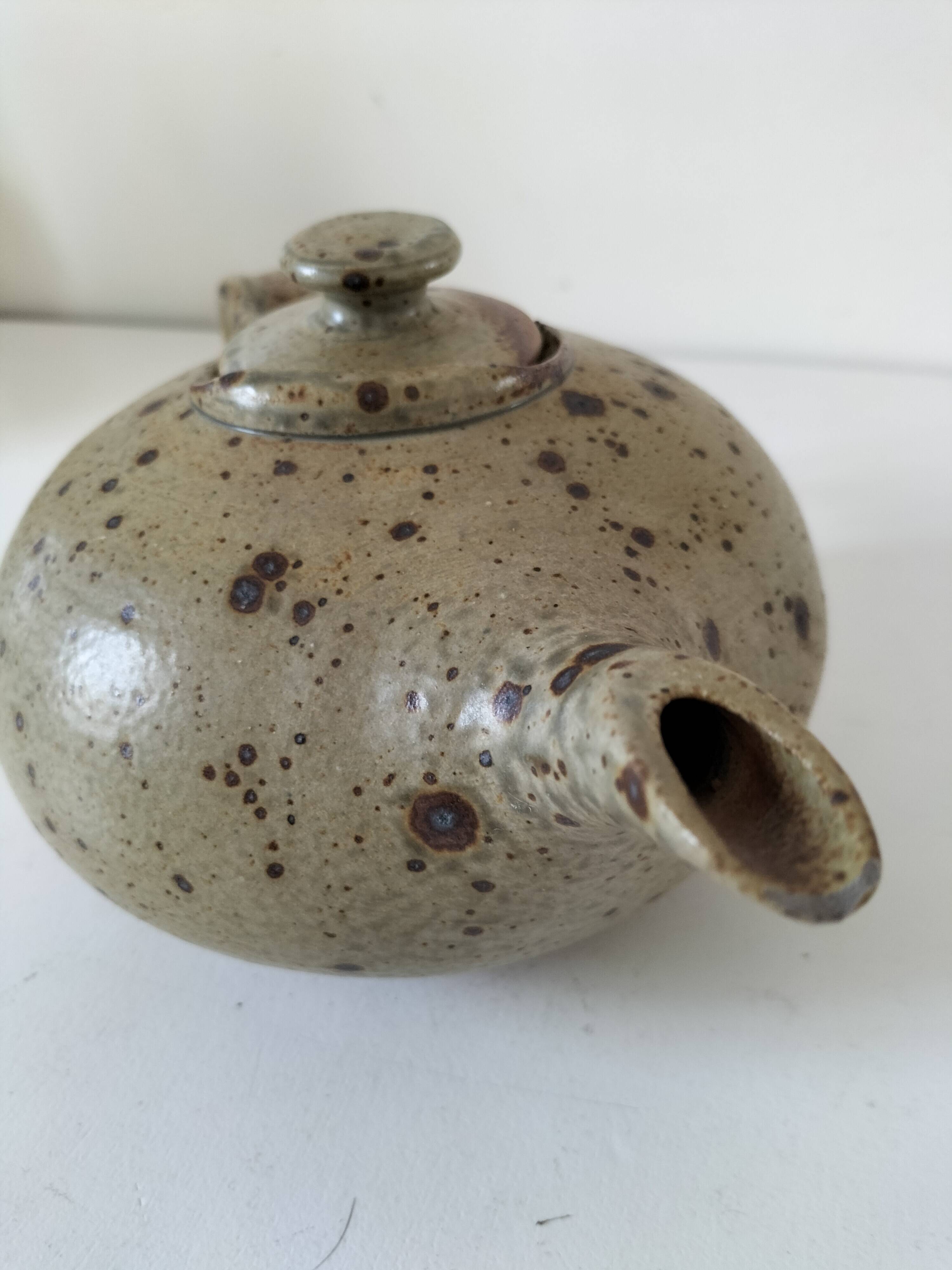 Théière en grès de Puisaye – années 60/70